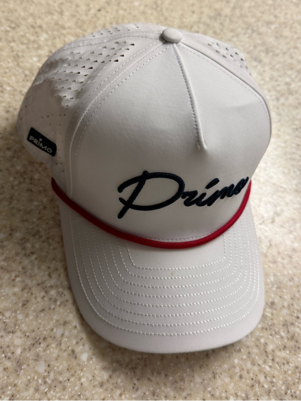 White Primo rope hat men s/m